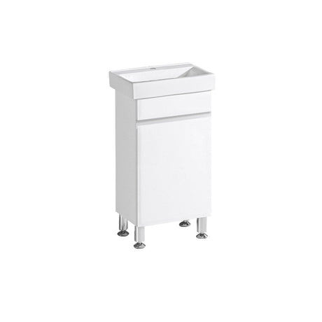FP450 - 450x300x860mm High Gloss Polyurethane Vanity with Ceramic Basin