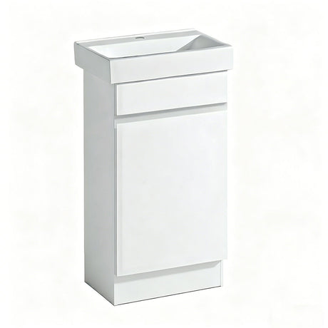 FP450-KB - 450x300x880mm Kickboard MDF Vanity with Ceramic Basin