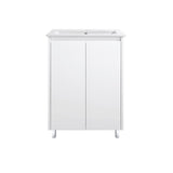 FP600 - 600x460x875mm High Gloss Polyurethane Vanity with Ceramic Basin