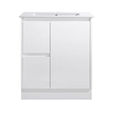FP750L-KB - 750x460x880mm Kickboard MDF Vanity with Ceramic Basin