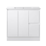 FP900R-KB - 900x460x880mm Kickboard MDF Vanity with Ceramic Basin
