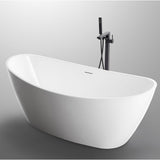 Frances Double High Back Gloss White Freestanding Bath - 1700mm – alternate view