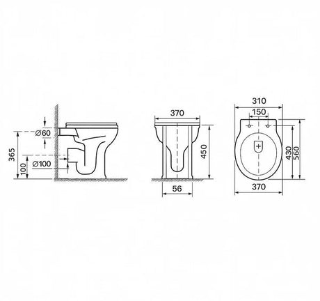 Geberit Hampton In-Wall Rimless Toilet Suite – Gloss White with Premium Stainless Steel Button – detail view