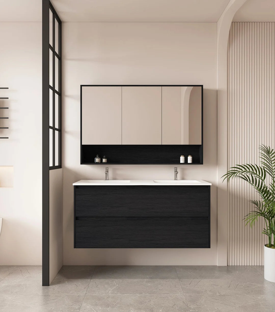 Hera 1200mm Vanity Wall Hung Single Bowl - 1200x450x560mm