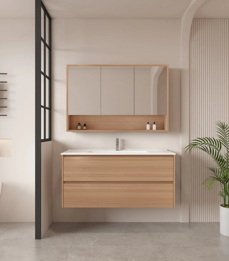 Hera 1200mm Vanity Wall Hung Double Bowl - 1200x450x560mm