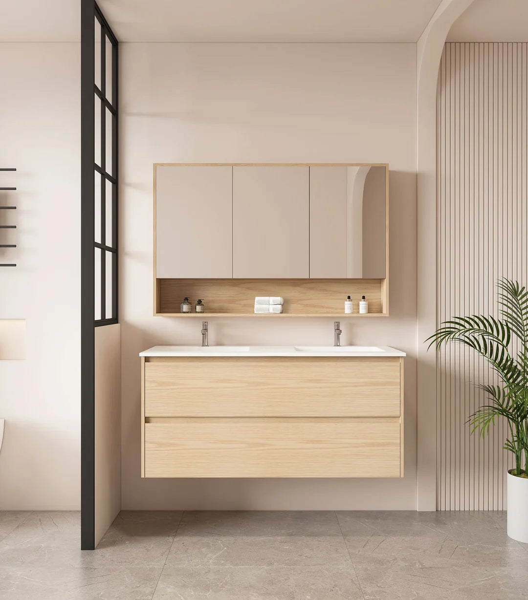Hera 1200mm Vanity Wall Hung Single Bowl - 1200x450x560mm
