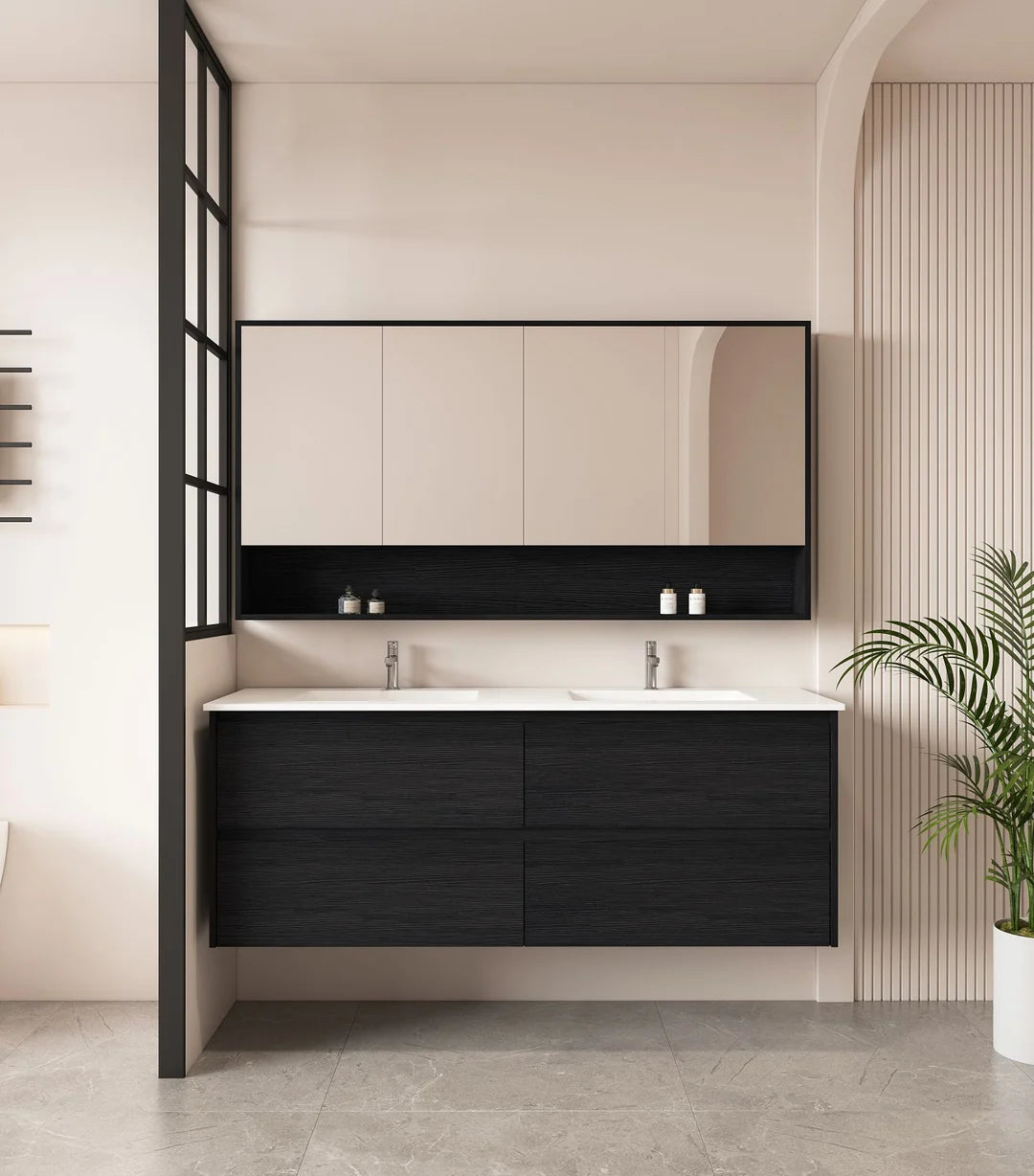 Hera 1500mm Vanity Wall Hung Single Bowl - 1500x450x560mm