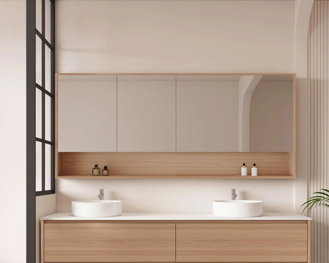 Hera 1500mm Shave Cabinet - 1500x780x150mm