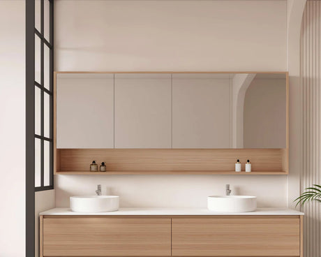 Hera 1500mm Shave Cabinet - 1500x780x150mm