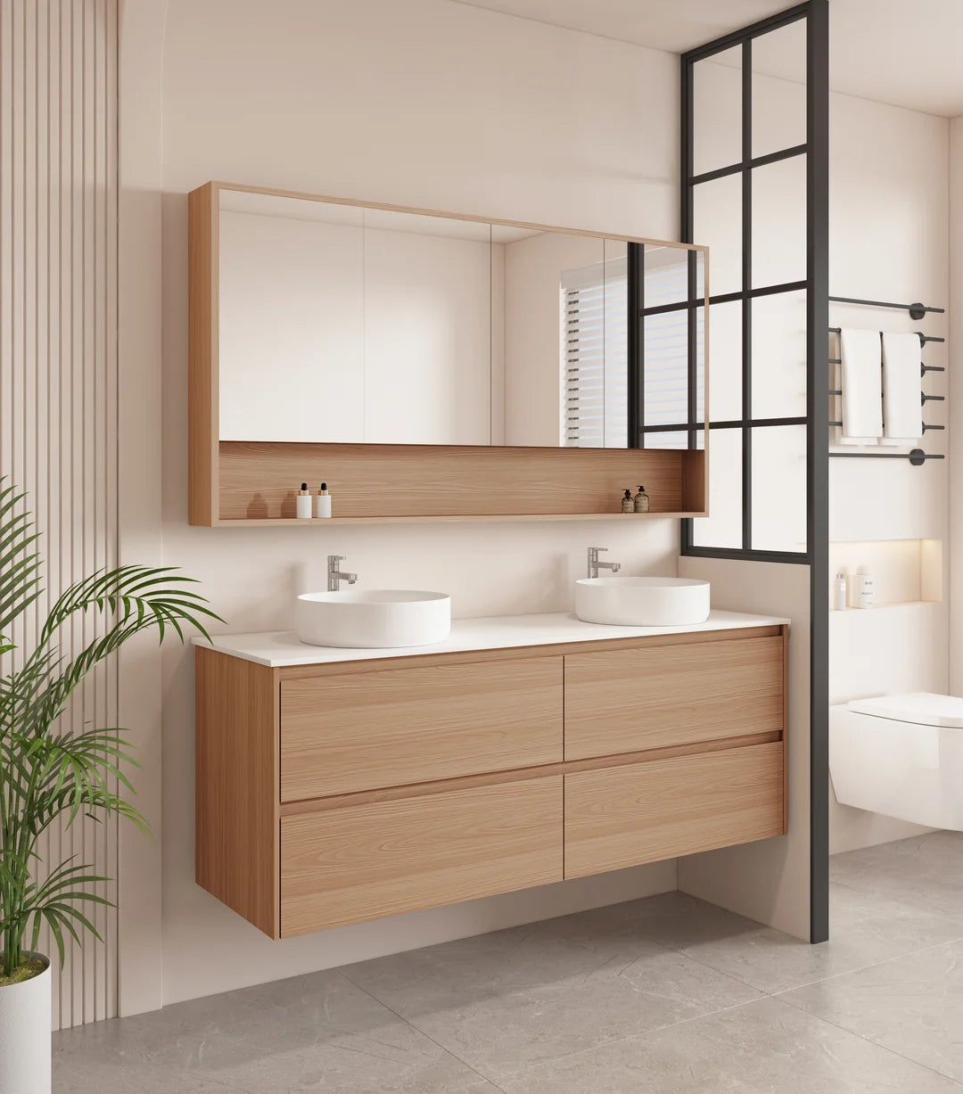Hera 1500mm Vanity Wall Hung Single Bowl - 1500x450x560mm