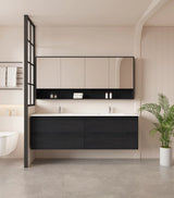 Hera 1800mm Vanity Wall Hung Double Bowl - 1800x450x560mm