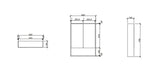 Hera 600mm Shave Cabinet - 600x780x150mm