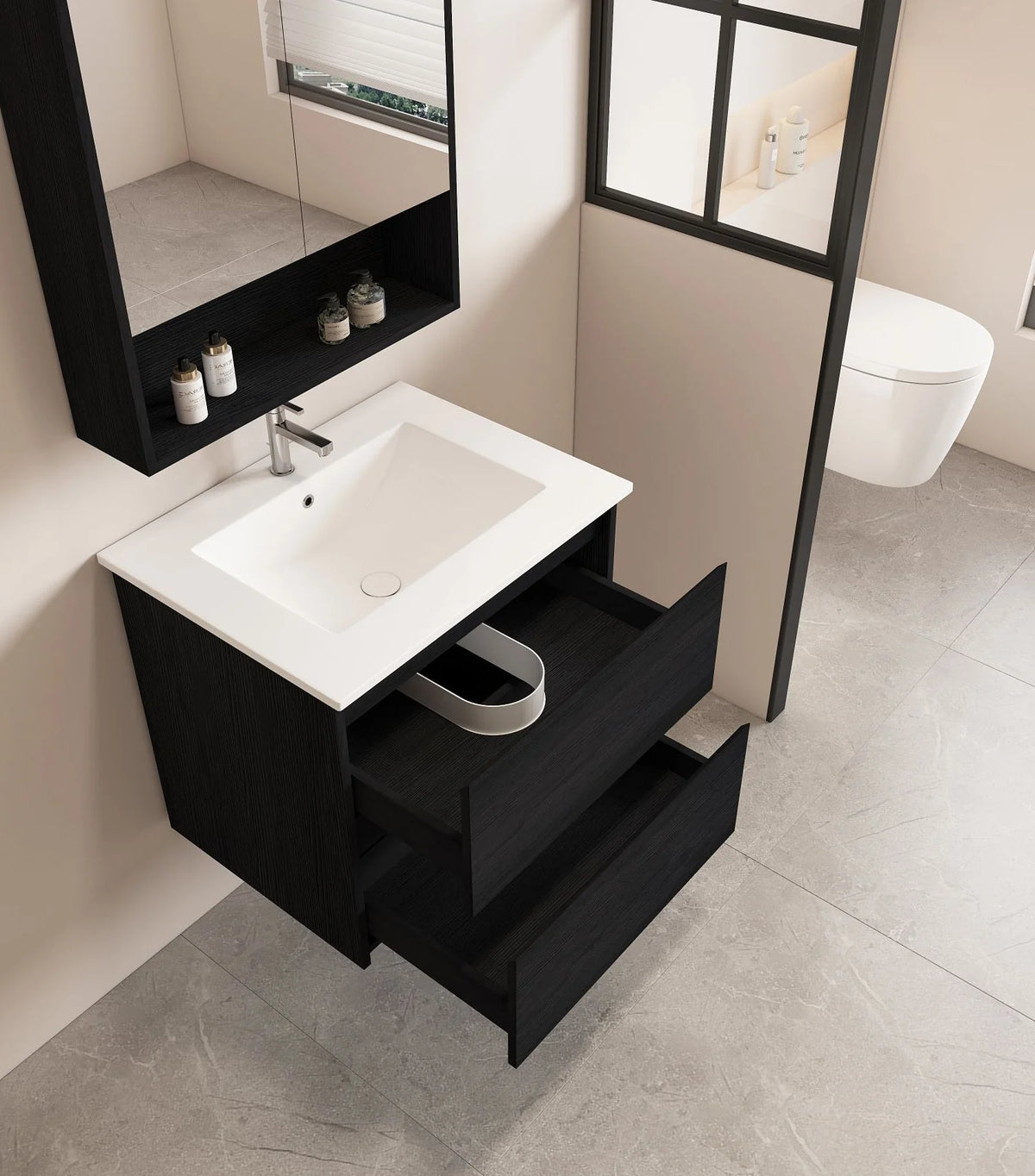 Hera 600mm Vanity Wall Hung - 600x450x560mm