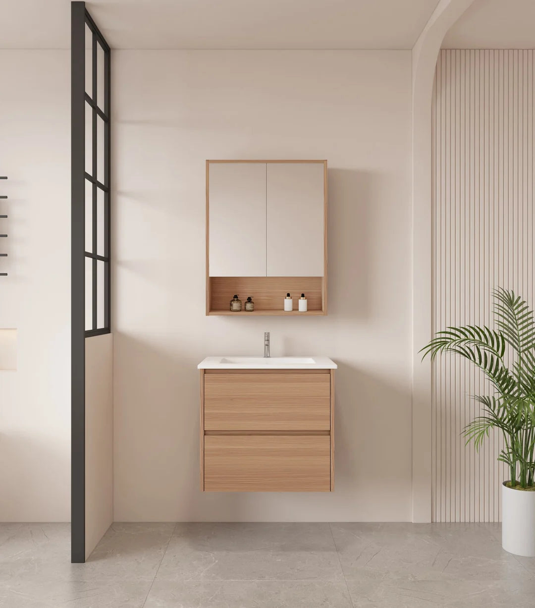 Hera 600mm Vanity Wall Hung - 600x450x560mm