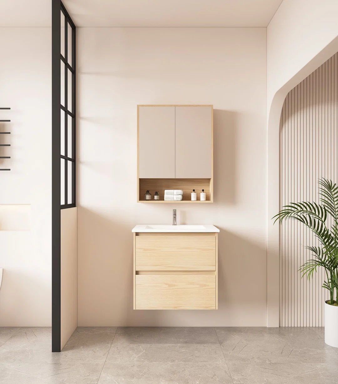 Hera 600mm Vanity Wall Hung - 600x450x560mm