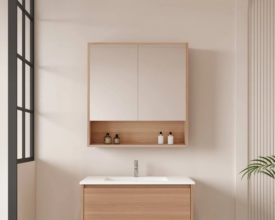 Hera 750mm Shave Cabinet - 750x780x150mm