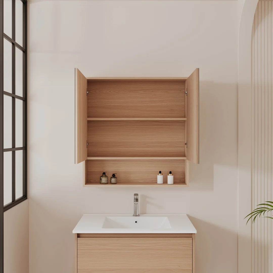 Hera 750mm Shave Cabinet - 750x780x150mm
