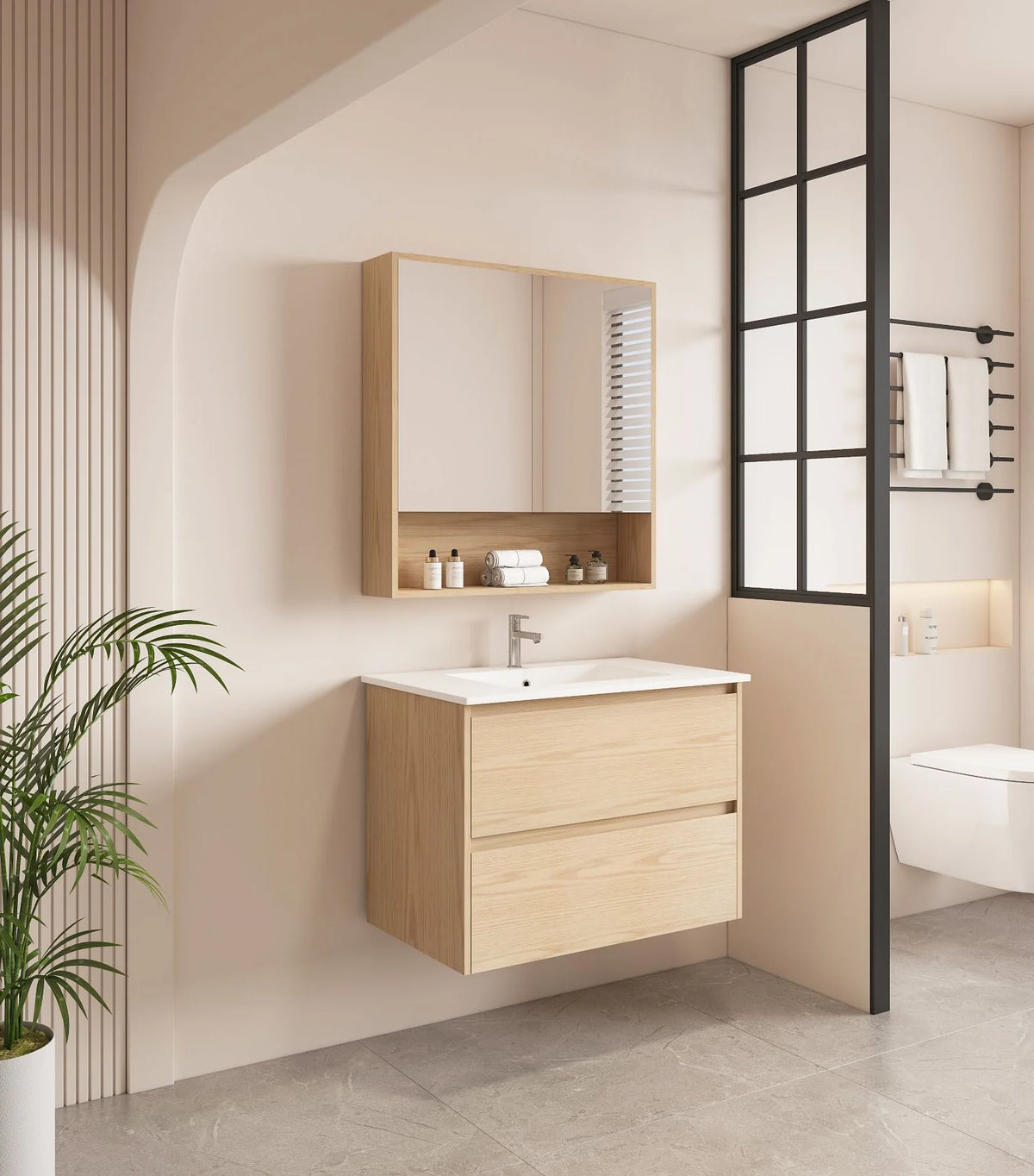 Hera 750mm Vanity Wall Hung - 750x450x560mm