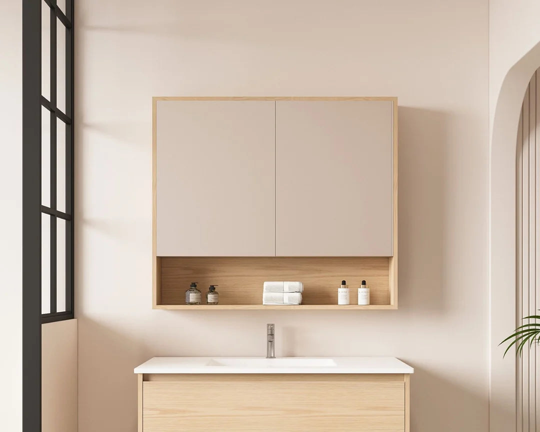 Hera 900mm Shave Cabinet - 900x780x150mm