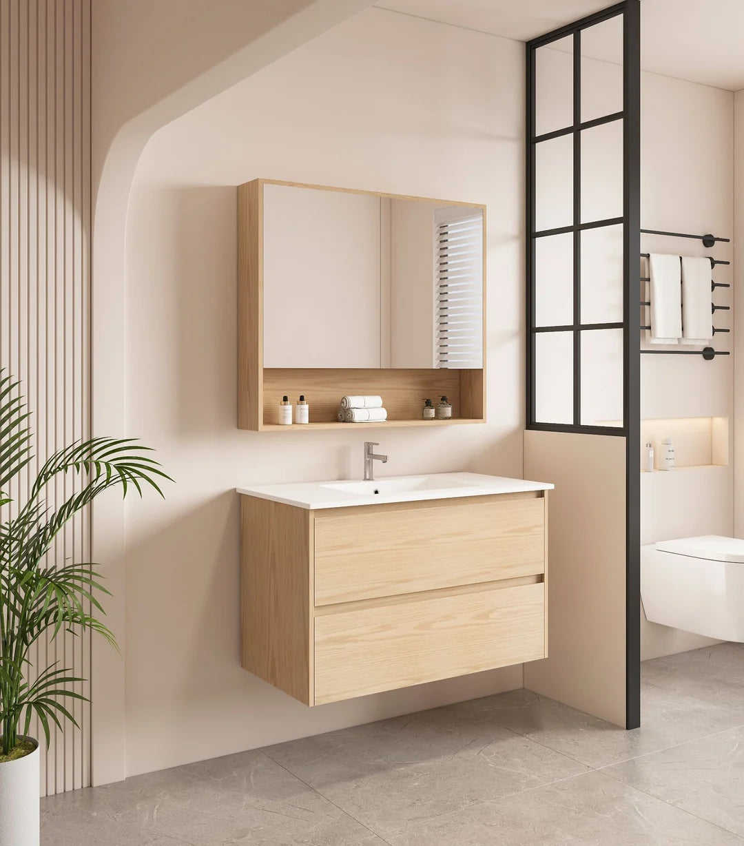 Hera 900mm Vanity Wall Hung - 900x450x560mm