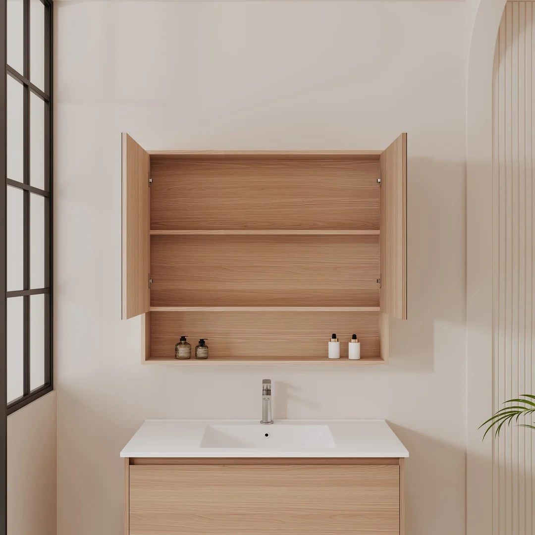 Hera 900mm Shave Cabinet - 900x780x150mm