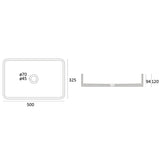 Zale Above Counter Grey 500mm – alternate view