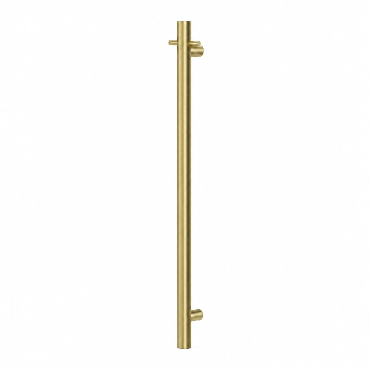 Linsol Allegra 12V Round Bar Vertical Heated Towel Rail with T-Bar