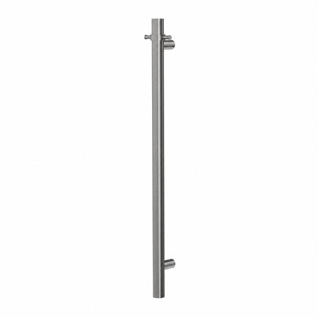 Linsol Allegra 12V Round Bar Vertical Heated Towel Rail with T-Bar
