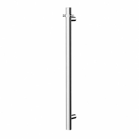 Linsol Allegra 12V Round Bar Vertical Heated Towel Rail with T-Bar