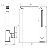 Flores Sink Mixer – alternate view