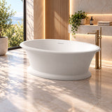 Hampshire Matte White Freestanding Bathtub - 1700mm