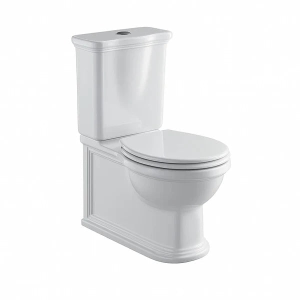 Hampton Style Rimless Toilet Suite Classico – Gloss White