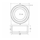 Coco 1280mm Freestanding Bath – alternate view