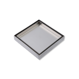 Tile Insert Floor Waste Chrome - 316 Marine Grade Stainless Steel -  120 x 120mm