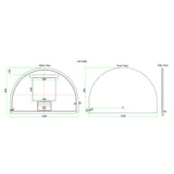 LED1200M - 1200x800x5mm Copper Free Half Moon Shape LED Mirror – alternate view