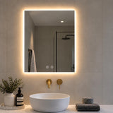 LED Rectangular Shaped Pencil Edge Mirror Backlit - 600 x 750mm