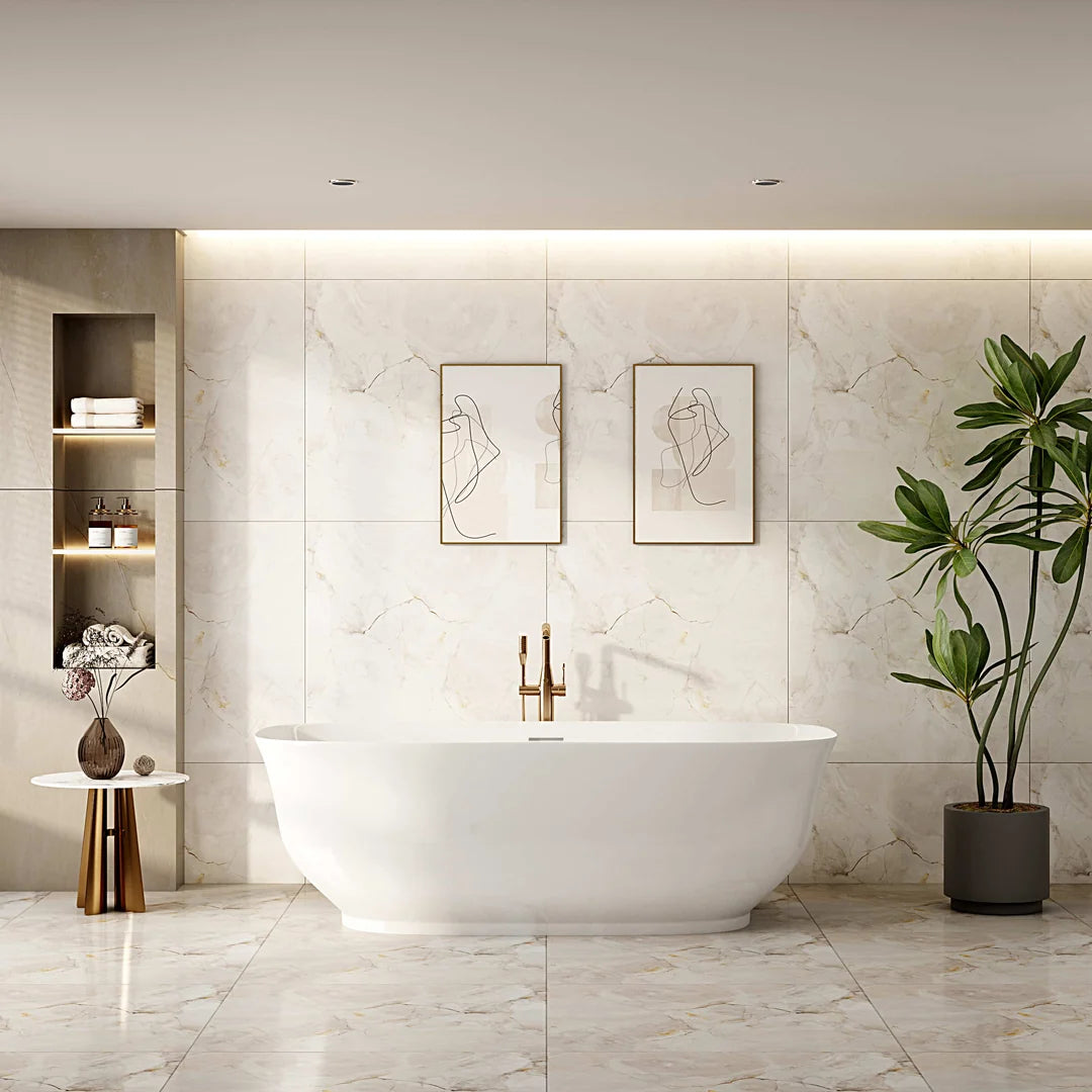 Classique Gloss White Freestanding Bath - 1700mm
