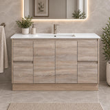 Gina 1200mm Light Oak Vanity Kickboard - 1200x460x880mm