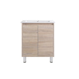 LM600 - 600x460x875mm Veneer Cabinet Vanity with Ceramic Basin
