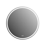 LSC750 - 750x130mm Matte White Polyurethane Round LED Cabinet with Pencil Edge Mirror – alternate view