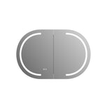 LSP9060 - 900x600x130mm Matte White Polyurethane Peel LED Cabinet with Pencil Edge Mirror – alternate view