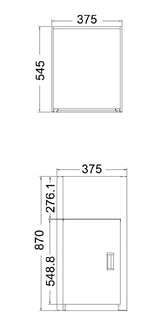 LT31L – SS304 Laundry Sink with Cabinet – alternate view