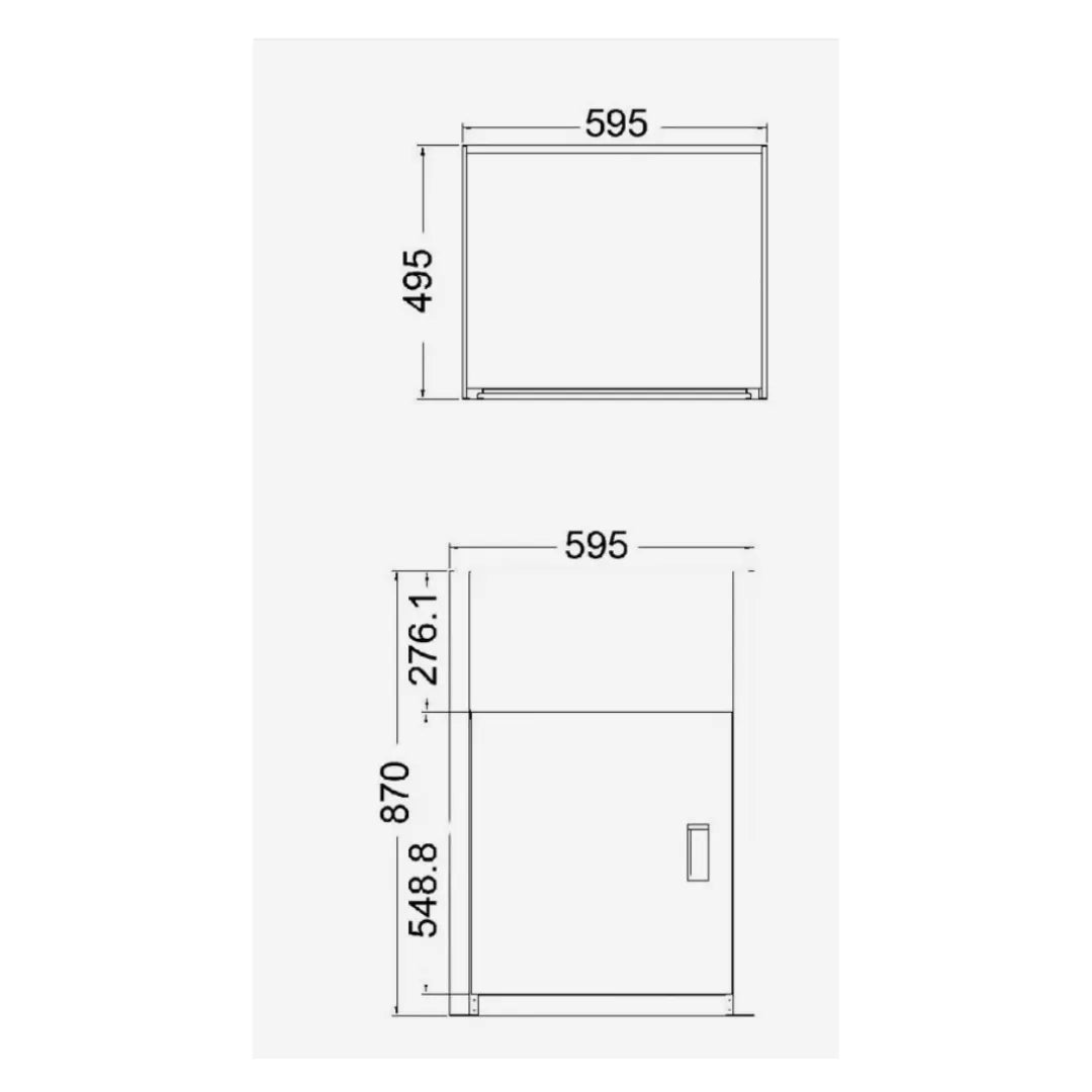 LT45L-B – SS304 Laundry Sink with Cabinet – alternate view