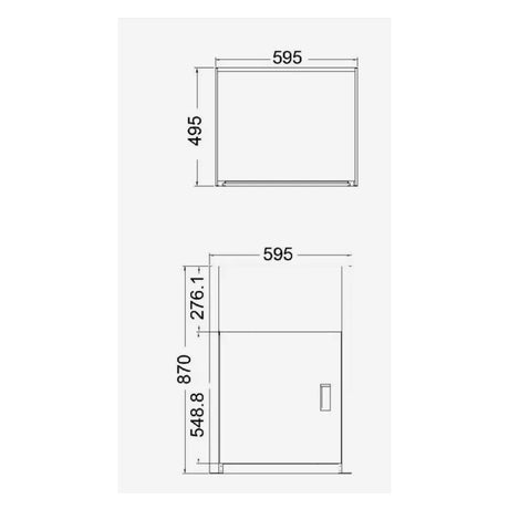 LT45L-B – SS304 Laundry Sink with Cabinet – alternate view