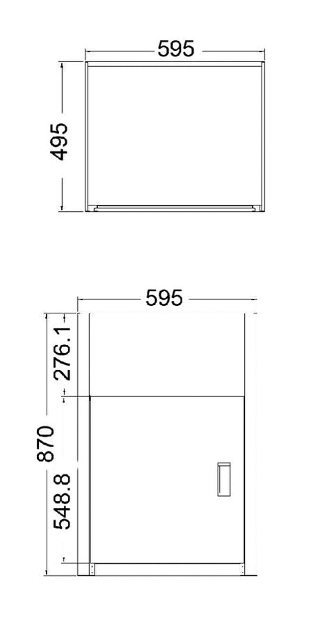 LT45L – SS304 Laundry Sink with Cabinet – alternate view