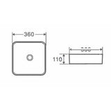 Eden Above Counter White 360mm – alternate view