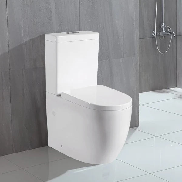 Lawson Back To Wall Toilet Suite – Gloss White – detail view