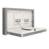 Surface Mounted Horizontal Baby Change Station in Satin Stainless Steel