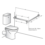 Metlam 30° Flush Mount Side Wall LH Grab Rail, view 5