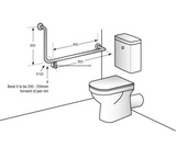 Metlam 90° Flush Mount Side Wall RH Grab Rail, view 4